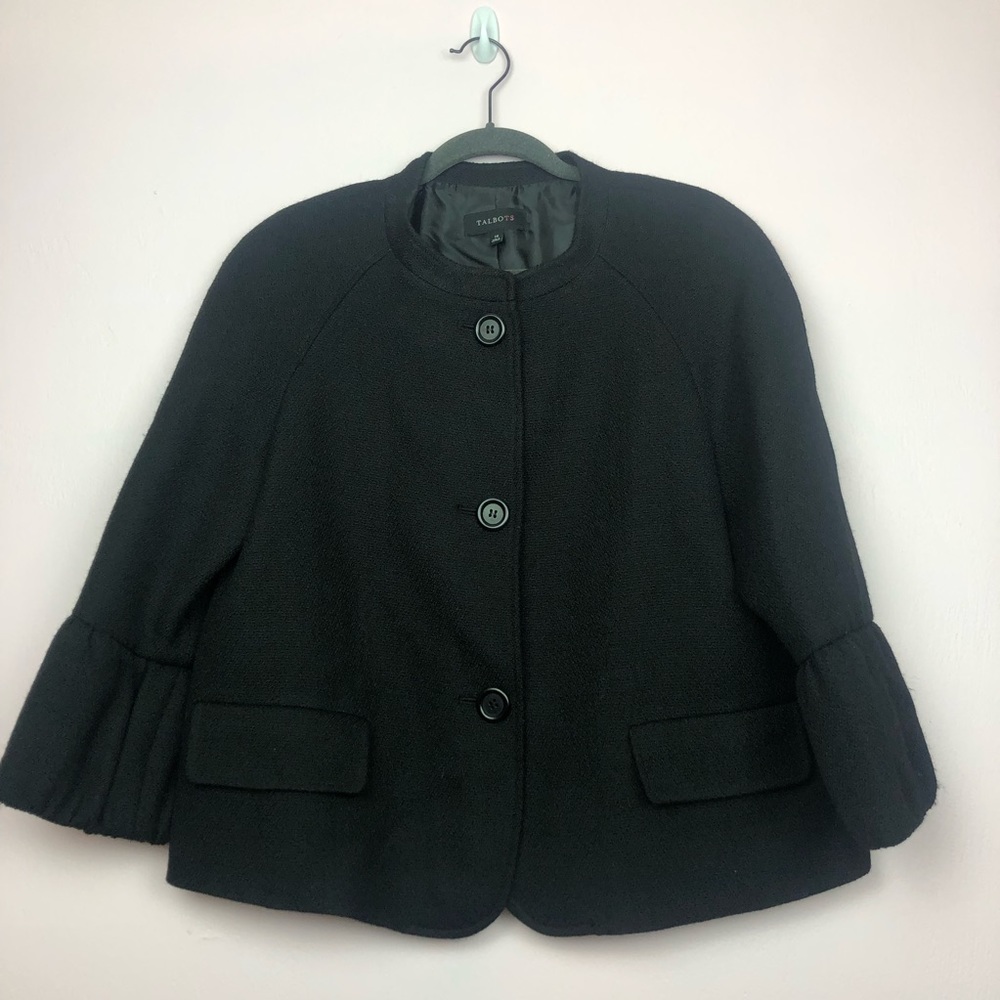 Talbots Puffed Wrist Blazer Size 14